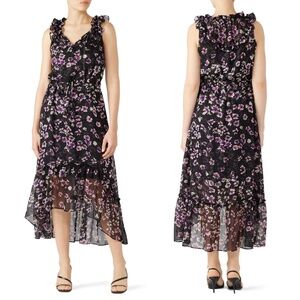 Misa Los Angeles Caterine Dress in Black Floral